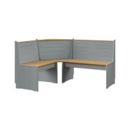 Meubles à dîner 3 pcs Marron miel et gris Bois de pin massif