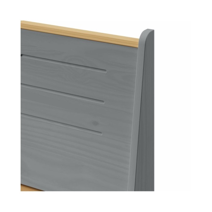 Meubles à dîner 3 pcs Marron miel et gris Bois de pin massif