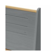 Meubles à dîner 3 pcs Marron miel et gris Bois de pin massif