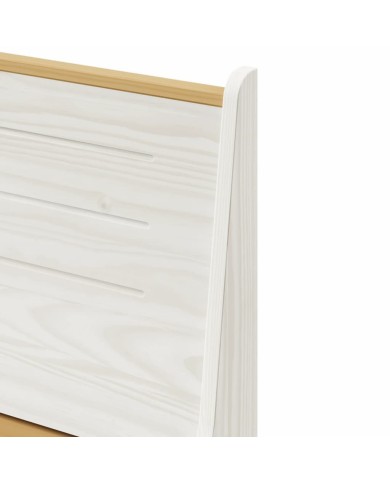 Meubles à dîner 3 pcs Marron miel et blanc Bois de pin massif