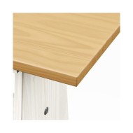 Meubles à dîner 3 pcs Marron miel et blanc Bois de pin massif