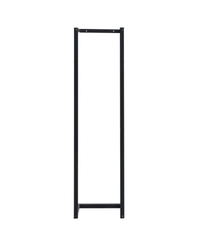 Porte-serviette Noir 25x20x95 cm Fer