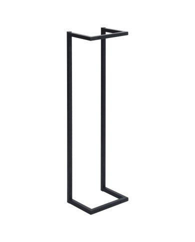 Porte-serviette Noir 25x20x95 cm Fer
