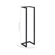 Porte-serviette Noir 25x20x95 cm Fer