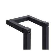 Porte-serviette Noir 12,5x12,5x60 cm Fer