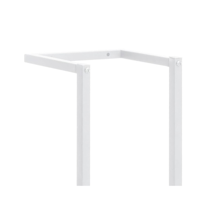 Porte-serviette Blanc 25x20x95 cm Acier