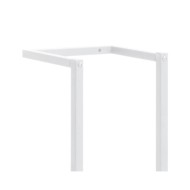 Porte-serviette Blanc 25x20x95 cm Acier