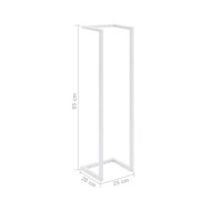 Porte-serviette Blanc 25x20x95 cm Acier
