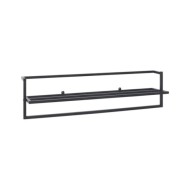 Porte-serviettes Noir 95x25x22 cm Fer