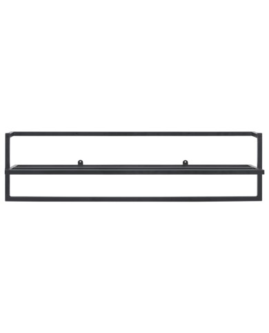Porte-serviettes Noir 95x25x22 cm Fer
