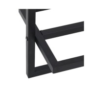 Porte-serviettes Noir 95x25x22 cm Fer