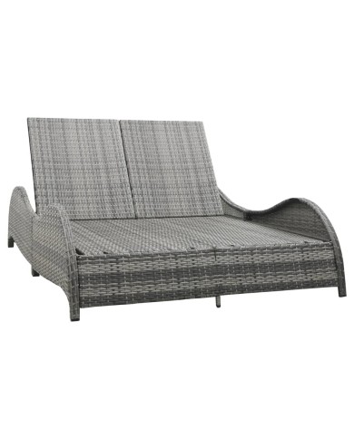 Parasol d'extérieur avec mât en bois 300 cm Anthracite