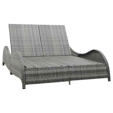 Parasol d'extérieur avec mât en bois 300 cm Anthracite