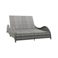 Parasol d'extérieur avec mât en bois 300 cm Anthracite