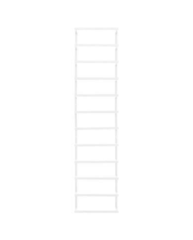 Porte-serviette Blanc 24x12x96 cm Acier