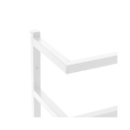 Porte-serviette Blanc 24x12x96 cm Acier