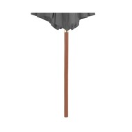 Parasol d'extérieur avec mât en bois 300 cm Anthracite