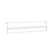 Porte-serviettes Blanc 95x25x22 cm Fer