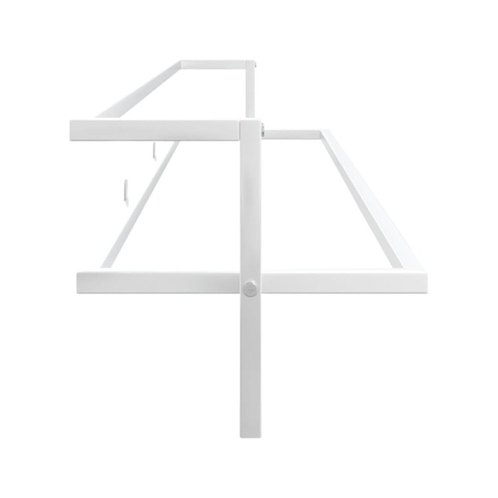 Porte-serviettes Blanc 95x25x22 cm Fer