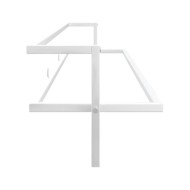 Porte-serviettes Blanc 95x25x22 cm Fer