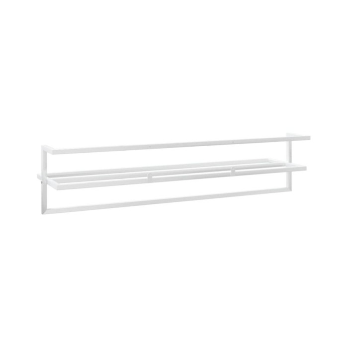Porte-serviettes Blanc 95x25x22 cm Fer