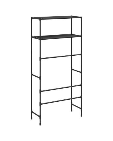 Support de rangement 2 niveaux sur la machine à laver Noir Fer