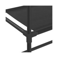 Support de rangement 2 niveaux sur toilette Noir 53,5x28x143 cm