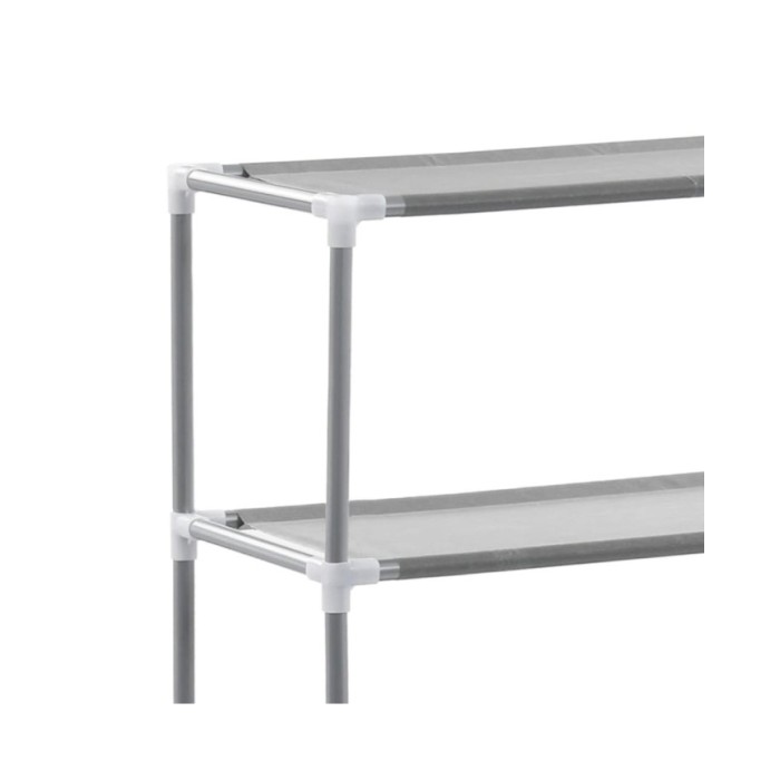 Support de rangement 2 niveaux sur toilette Gris 53,5x28x143 cm