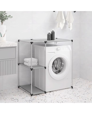 Support de rangement sur la machine à laver Gris 87x55x90,5 cm