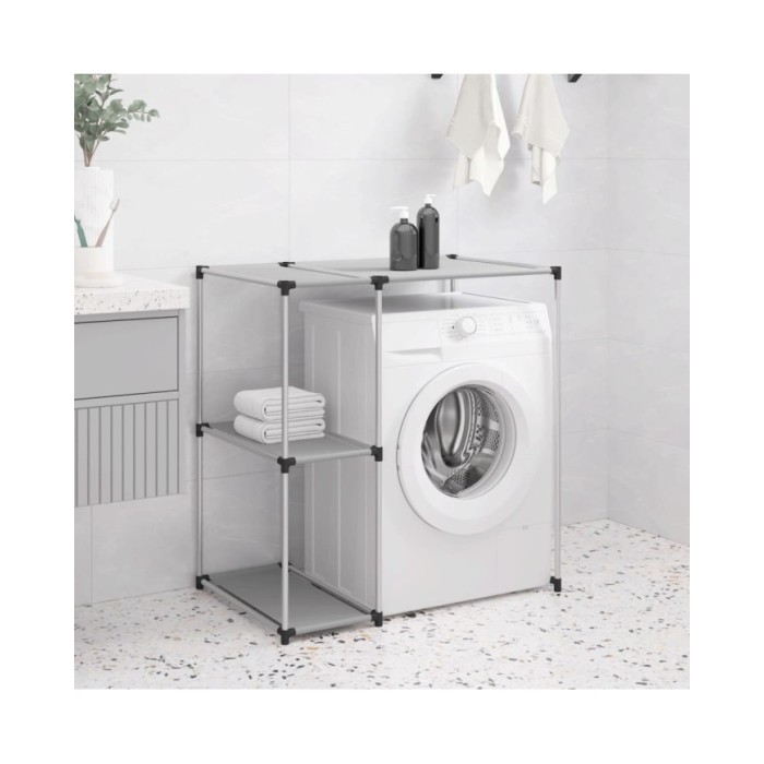 Support de rangement sur la machine à laver Gris 87x55x90,5 cm