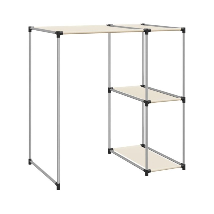 Support de rangement sur la machine à laver Crème 87x55x90,5 cm