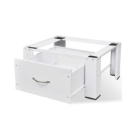 Socle pour machine à laver avec tiroir Blanc