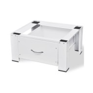Socle pour machine à laver avec tiroir Blanc