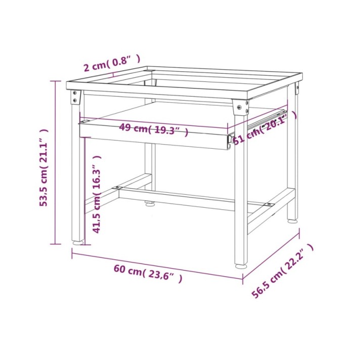 Socle pour machine à laver avec étagère coulissante Blanc