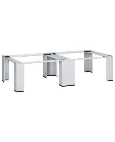 Socle double pour lave-linge et sèche-linge Blanc