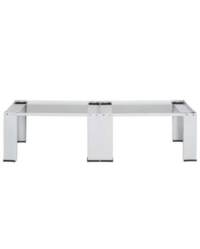 Socle double pour lave-linge et sèche-linge Blanc