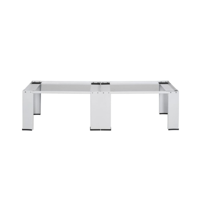 Socle double pour lave-linge et sèche-linge Blanc