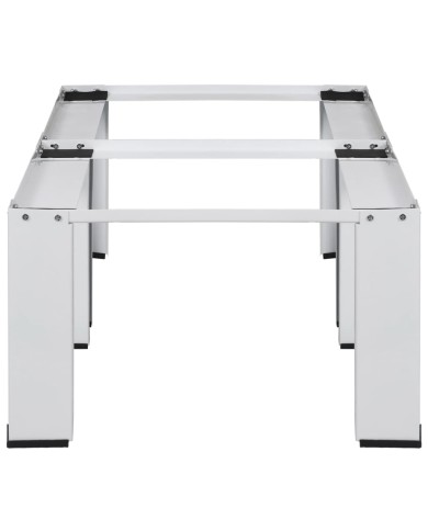 Socle double pour lave-linge et sèche-linge Blanc