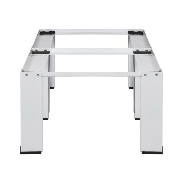 Socle double pour lave-linge et sèche-linge Blanc
