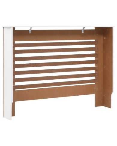 Cache-radiateur Blanc 112x19x81,5 cm MDF