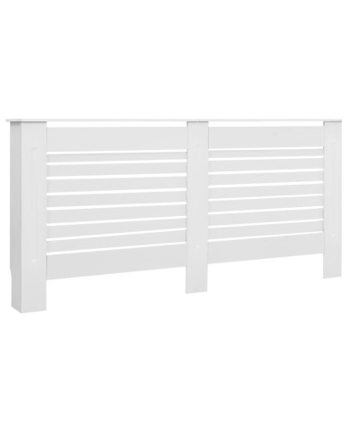 Cache-radiateur Blanc 172x19x81,5 MDF