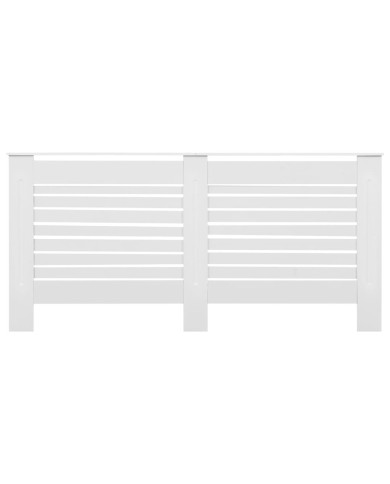 Cache-radiateur Blanc 172x19x81,5 MDF