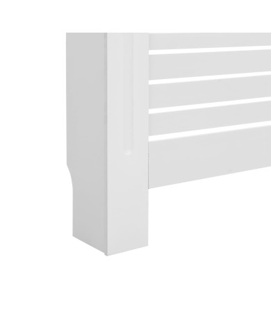 Cache-radiateur Blanc 172x19x81,5 MDF