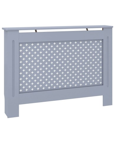 Cache-radiateur Anthracite 112x19x81 cm MDF