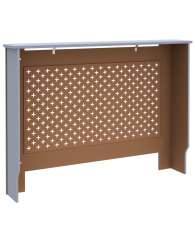Cache-radiateur Anthracite 112x19x81 cm MDF