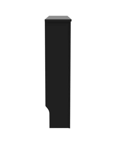 Cache-radiateur Noir 112x19x81 cm MDF