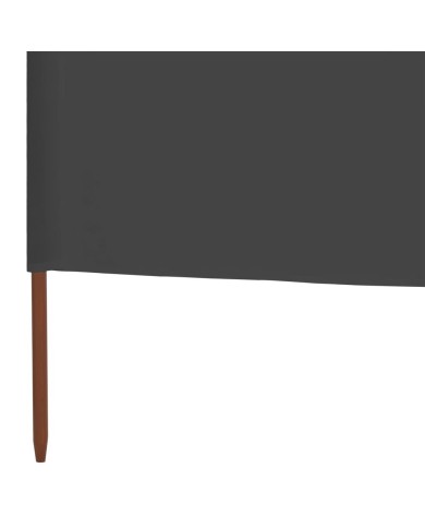Paravent 6 panneaux Tissu 800 x 80 cm Gris
