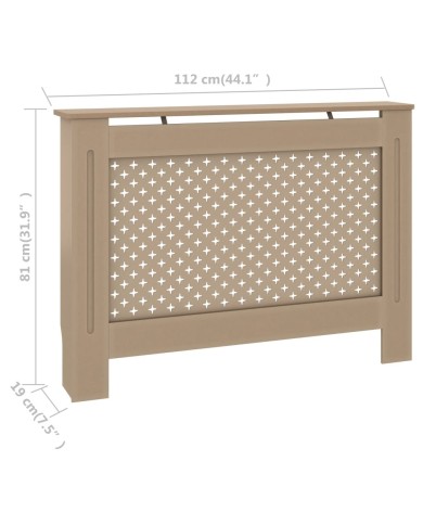 Cache-radiateur 112x19x81 cm MDF