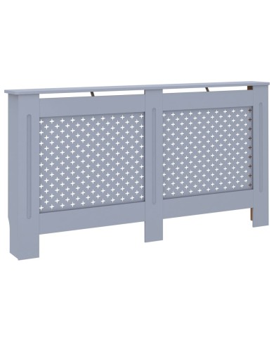Cache-radiateur Anthracite 152x19x81 cm MDF