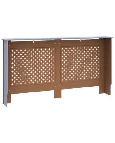 Cache-radiateur Anthracite 152x19x81 cm MDF